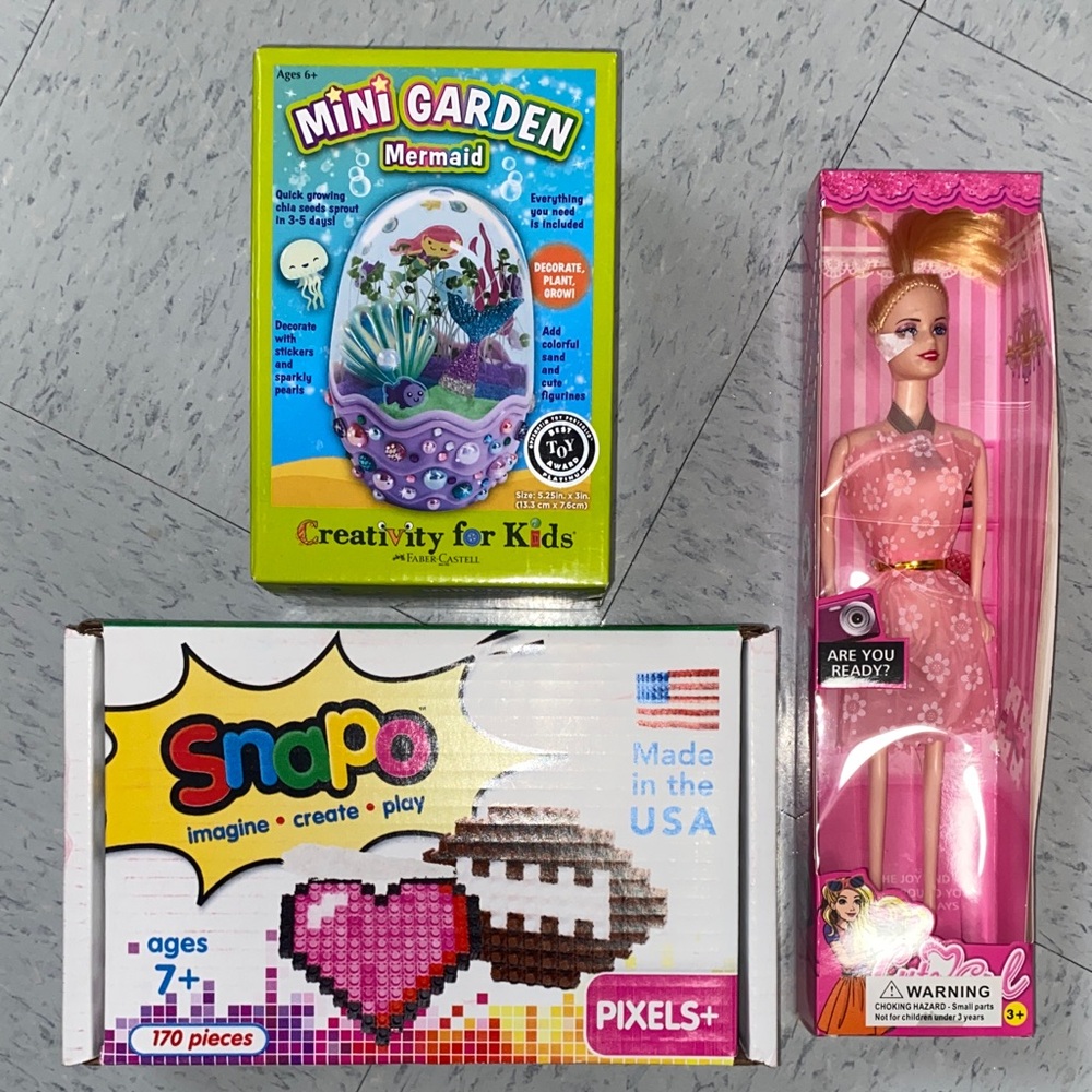 Snap Pixels+ Creative Building Set girl toys gifts presents mini garden doll